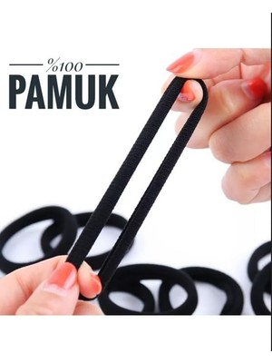 Okavango KADIN%100 Pamuk Xxlboy Siyah 10'lu Lastik Toka Seti Lastik Toka Seti, Lastik Toka Seti, Toka Organizer, Toka, Kız Çocuk Toka, Toka Organizer