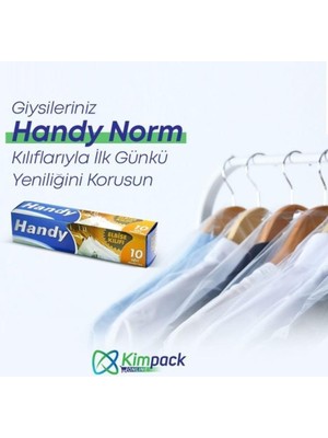 Vakumsuz Şeffaf Giyisi Elbise Ceket Mont Askı Kılıfı Poşeti Torbası - 10 Adetlik 5 Kutu