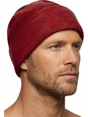 Cottonland Unisex Beanie Kalın Polar Fleece Katlamalı Bere