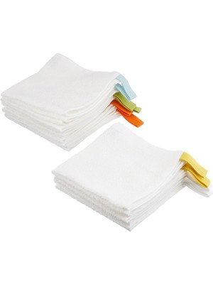 Krama Yıkama Bezi, Beyaz 10 Adet Pamuk Ağartılmamış 30 x 30 cm