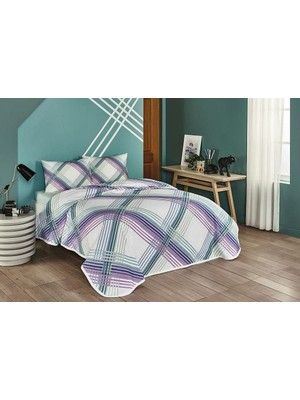 Lewis Geometrik DESENLI%100 Pamuk Pike Takımı, Mint, Tek Kişilik (Pike: 160X230 Cm/ Çarşaf: 100X200 Cm/yastık Kılıfı: 50X70 Cm)