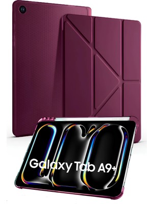 Nezih Case Samsung Galaxy Tab A9+ Plus 11 Inc (X210) Kalem Bölümlü Standlı Uyku Modlu Akıllı Kılıf