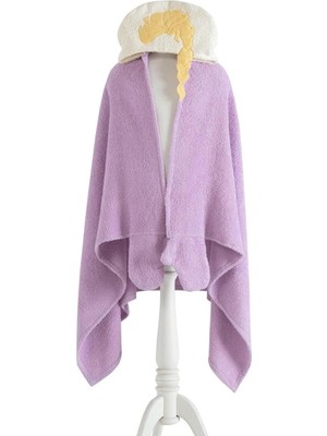 Dh Lisanslı DÜZ%100 Pamuk Havlusu, Lila, 75X130 cm