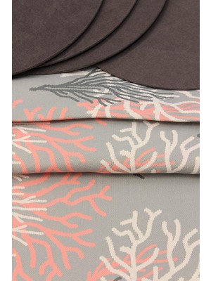 Beyaz Desenli Baskılı Runner Servis 40X150 cm