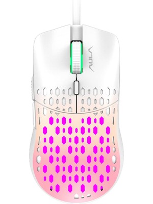 Aula S11 Pro 3600DPI RGB Optik Gaming Mouse Pembe Kablolu 3600DPI Standart Özelliklerle Tasarlandı