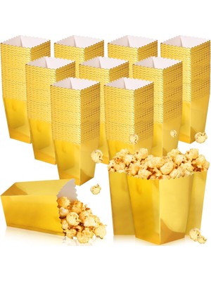 Sarı Renk Mısır Kutusu 8 Adet Cips Çerez Kuruyemiş Kutusu