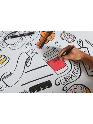 Marker Akrilik Boya Kalemleri | Su Bazlı Boya Kalemi Fırça Uçlu | Mürekkep Kağıdı Geçirmez ve Çoğu Yüzey Üzerine Yazar | 5 Adet"