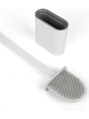 Silikon Banyo Tuvalet Klozet Temizleme Fırçası ve Tutucu