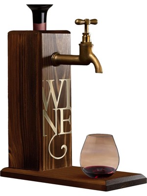 Özel Şarap Baskılı Musluklu Ahşap Içki, Içki Çeşmesi, Doğum Günü Hediyesi, Ev Hediyesi, Içecek Dispenseri