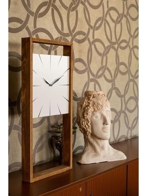 Huhuli Ahşap Modern Duvar Saati 60 x 30 HU41HU41Lİ0162