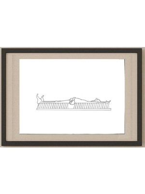 Karikatural Saeid Davari 29X21CM Orijinal Karikatür Tablo