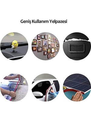 Silikon Çift Taraflı Montaj Bandı 10MM Genişlik 5mt Uzunluk Çift Taraflı Bant Çerçeve Yapıştırıcı Çift Taraflı Bant (10MMX5MT)