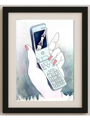 Karikatural Hashi Yoshihisa 43X30CM Orijinal Karikatür Tablo
