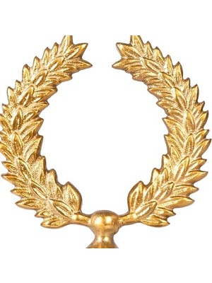 Metal Dekor Çelenk -Gümüş 16X14X25 Cm.