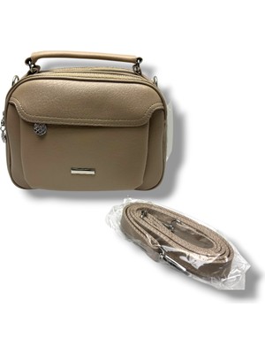 Cakgo 301-26 Cilt Deri 4 Bölmeli El ve Omuz Kadın Çanta