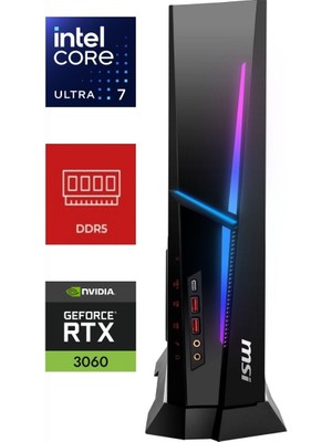 MSI Msı Mpg Trıdent As Aı Intel Core Ultra 7 265F 2NVN5-103EU-K311 16GB 1tb Rtx 3060 12GB W11PRO  Masaüstü Bilgisayar
