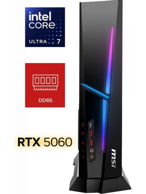 MSI Msı Mpg Trıdent As Aı Intel Core Ultra 7 265F 2NVN5-103EU-K205 64GB 1tb+1tb RTX5060 8gb W11PRO  Masaüstü Bilgisayar