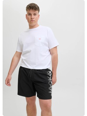 Jack & Jones Jack&jones 12278715 Buyuk Beden Erkek Denız Sort