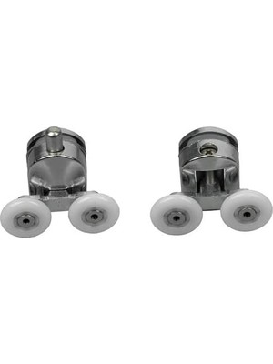 Duşa Kabin Teker Seti,4 Adet Krom Banyo Tekerleği,tüm Duşa Kabinlere Uyumlu Tekerlek Seti