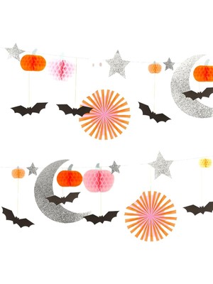 - Pastel Halloween Garland - Halloween Pastel Tonlar Asılan Süs