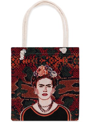 Bursa İpek Frida Desen Goblen Omuz Çantası