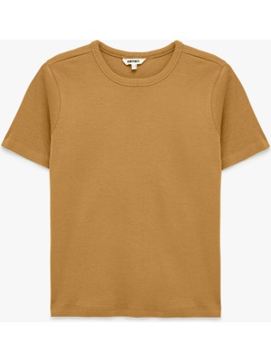 Koton Slim Fit Pamuklu Kısa Kollu Bisiklet Yaka Basic Tişört