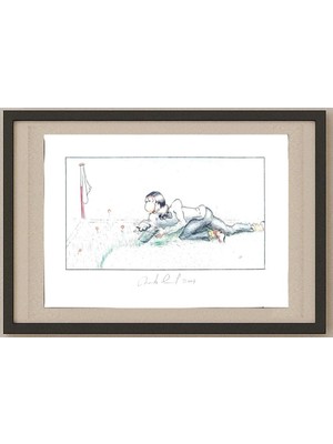 Karikatural Moritz Emil 29X21CM Orijinal Karikatür Tablo