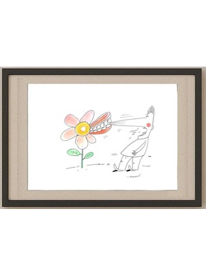 Karikatural Maciej Trzepakka 29X21CM Orijinal Karikatür Tablo