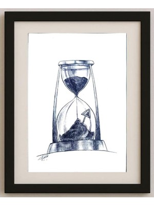 Karikatural Mina Hosseinzadeh 29X21CM Orijinal Karikatür Tablo