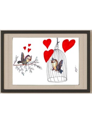 Karikatural Nedeljko Deretic 29X21CM Orijinal Karikatür Tablo