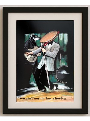 Karikatural Willem Henkes 29X21CM Orijinal Karikatür Tablo