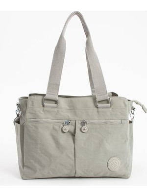 Sanmorris Kadın Büyük Boy Suya Dayanıklı Omuz ve Askılı Çanta