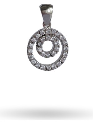 925 AYAR GÜMÜŞ ZİRKON TAŞLI İKİLİ KÜÇÜK HARE DOLUNAY TREND KADIN KOLYE UCU YILBAŞI YENİ YIL HEDİYE