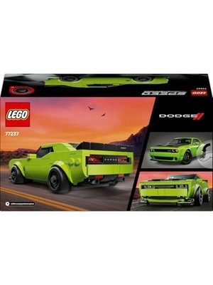 Speed Champions Dodge Challenger Srt Hellcat 77237 – 9 Yaş ve Üzeri Yarış Arabası Tutkunu Çocuklar Için Koleksiyonluk Spor Araba Modeli, Yaratıcı Oyuncak Yapım Seti Hediye Fikri (390 Parça)