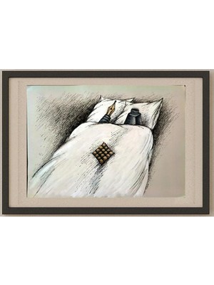 Karikatural Vladimiras Beresniovas 29X21CM Orijinal Karikatür Tablo