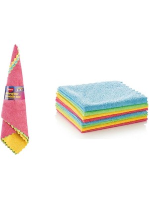 Eco Clean Mikrofiber Temizlik Bezi 4'lü Set | 33X33CM Çok Amaçlı Yüksek Emiş Güçlü Bez (VRP-320)