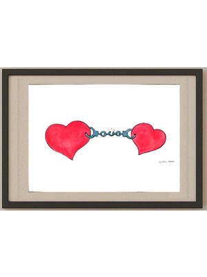 Karikatural Angel Tchernaev 29X21CM Orijinal Karikatür Tablo