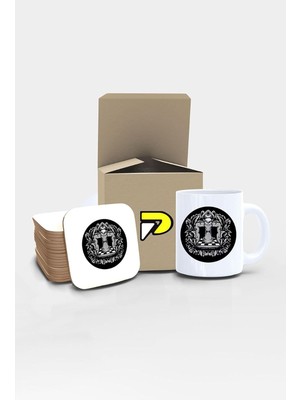 Satranç At Tasarımlı Baskılı Kupa Bardak Seti, Eğlenceli Özel Hediye Mug