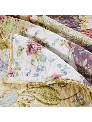 Blooming Prairie Pamuklu Patchwork Yorgan Seti, Tam/kraliçe (3 Parça), Çok Renkli/karışık
