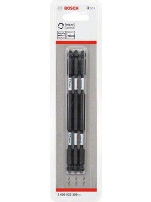 Professional 2608522359 Çift-"" Tornavida Ucu Pz2 150 mm 3-Parçalı, 0 W, 0 V