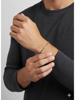 Akfecan Erkek [unisex] Kadın Paslanmaz Çelik Bileklik