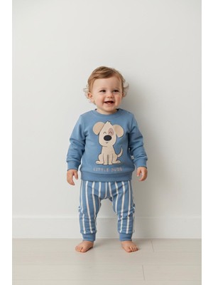 Butik Erkek Bebek %100 Pamuklu 2'li Alt - Üst Takım
