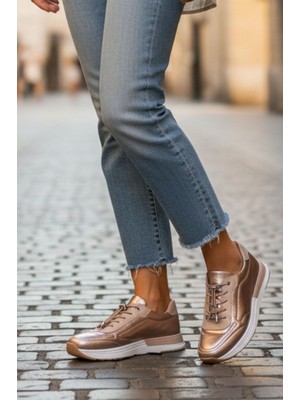 Napa Shoes Hakiki Deri Hızlı Bağcıklı Ortopedik Taban Spor Ayakkabı NAPA-383