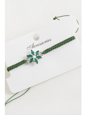 Marsilyan Papatya Makrome Örgülü Bileklik