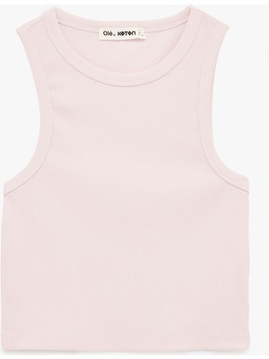 Koton Bisiklet Yaka Kolsuz Slim Fit Pamuklu Atlet