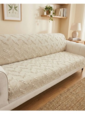 Şönil Bohem Sakallı Kaymaz Koltuk Örtüsü 180X220 cm | 3 Kişilik Kanepe, Çekyat Örtüsü