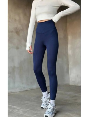 Monabellezza  Kadın Toparlayıcı Yüksek Bel Spor Tayt