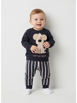 Butik Erkek Bebek %100 Pamuklu 2'li Alt - Üst Takım