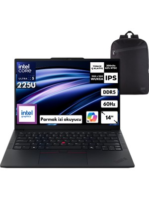 Lenovo Thinkpad E14 Gen7 Ultra 5-225U 16-Gbddr5 512 GB Intel Graphics 14" Wuxga Freedos + Hmf Sırt Çantası 21SYS2BB60HMF16