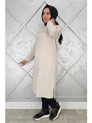 Pys Giyim Kadın Baskı Detaylı Tesettür Tunik